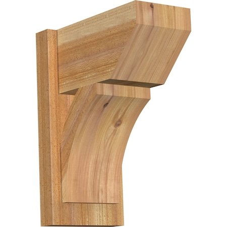 Ekena Millwork Thorton Slat Rough Sawn Outlooker, Western Red Cedar, 8"W x 14"D x 18"H OUT08X14X18THR06RWR